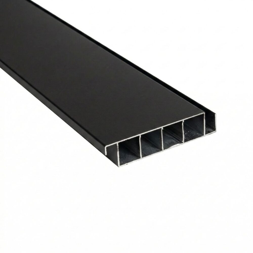 Ribiseina FLOW ribiprofiil 2495 mm, must alumiinium