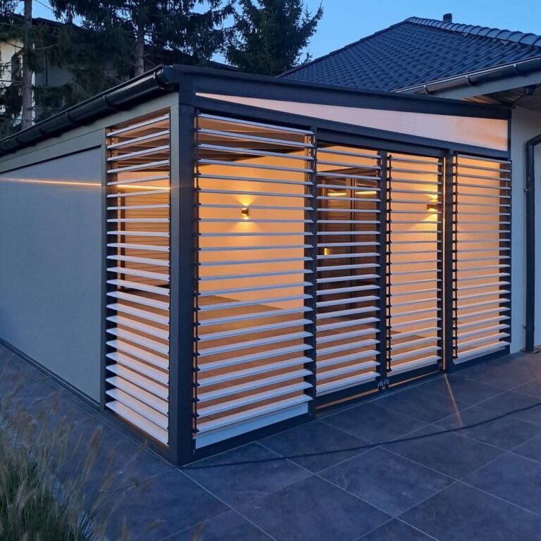 Terrassi sein: ideaalne lahendus tuule ja pilkude vastu