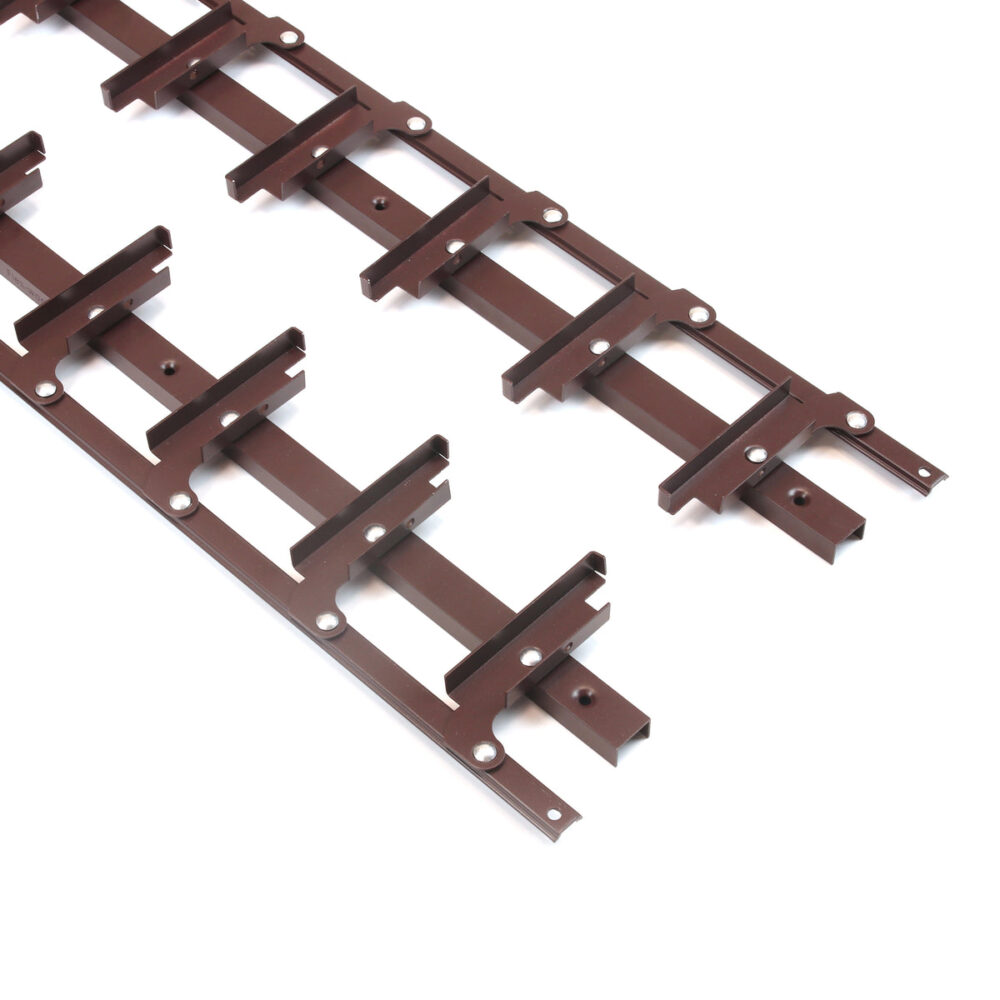 Ribiseina kandurid Privaed FLOW 1070 mm, RAL 8017 šokolaadipruun alumiinium