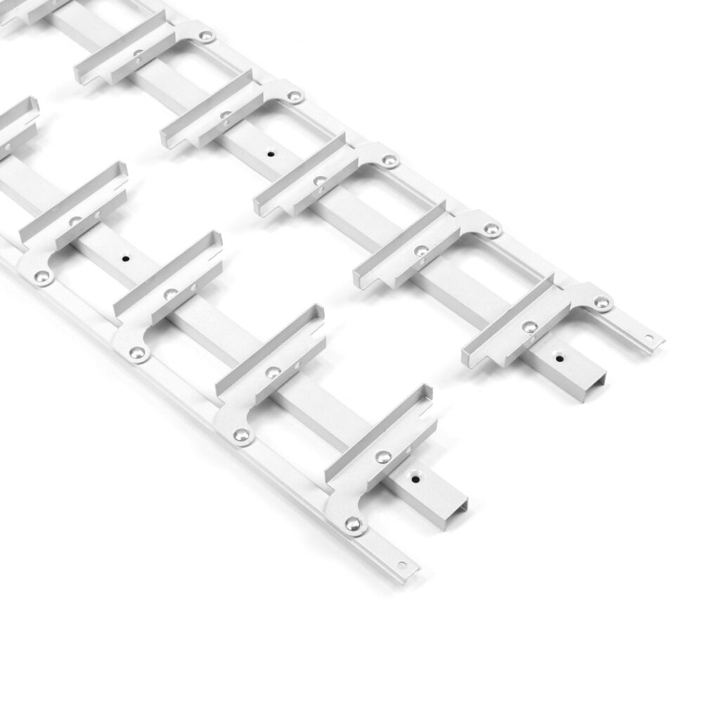 Ribiseina kandurid Privaed FLOW 1070 mm, RAL 9003 valge alumiinium