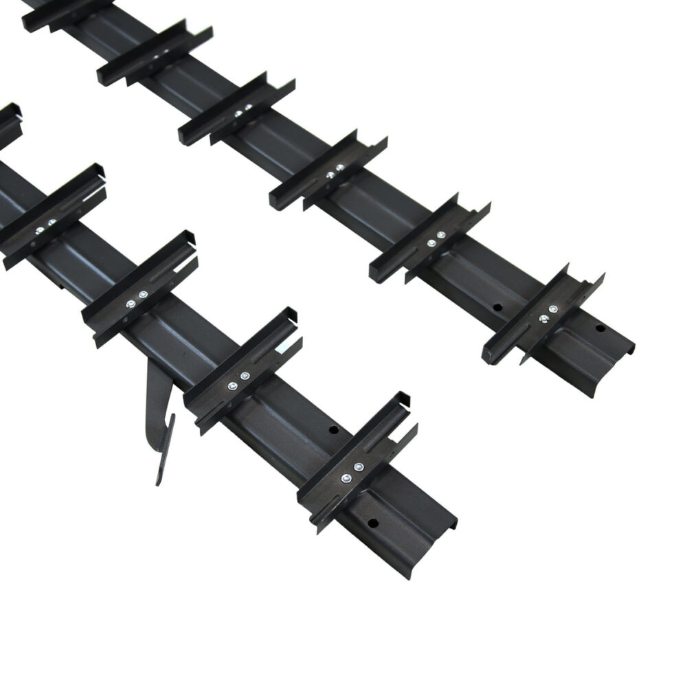 Ribiseina kandurid Privaed FLOW Lock 1070 mm, RAL 9004 must alumiinium