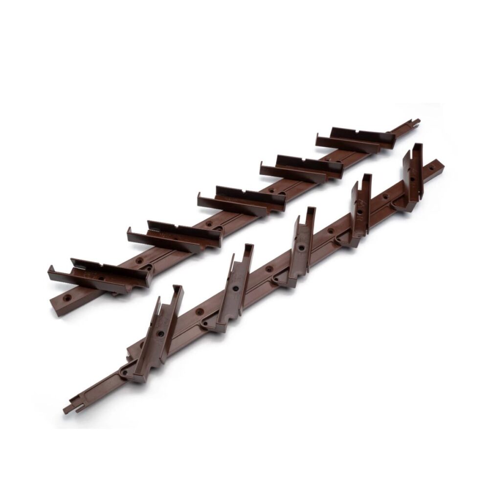 Ribiseina kandurid Privaed Flow Core 500 mm, RAL 8017 šokolaadipruun komposiit